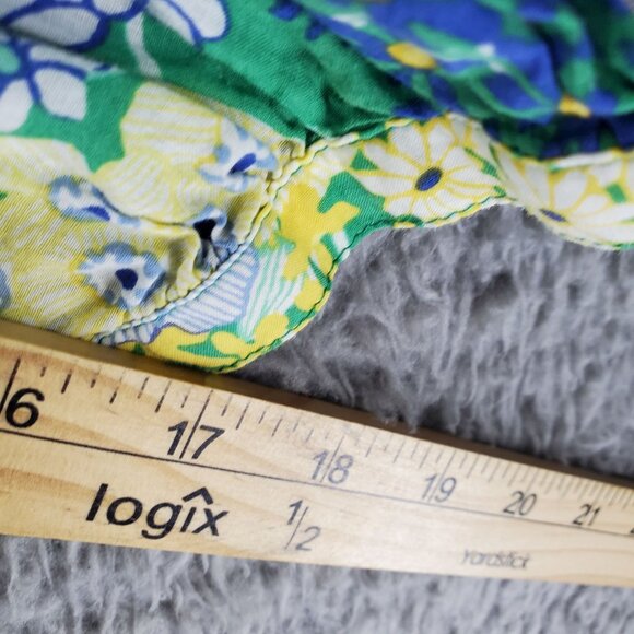 Talbots Top Womens 2X Multicolor Floral Print Long Sleeve Lightweight Blouse - Picture 5 of 8